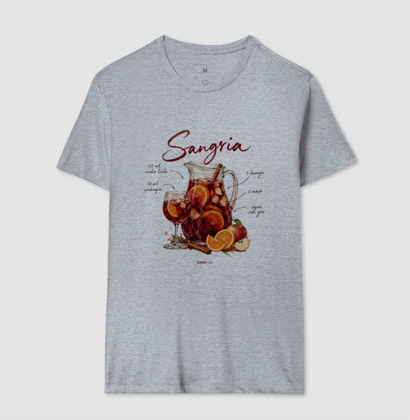 Camiseta Sangria – Drink com Vinho Tinto e Frutas - Imagem 8