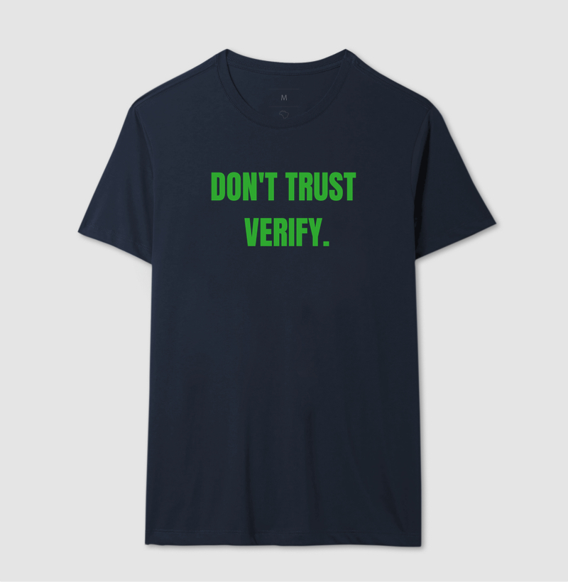 Camiseta Bitcoin Não Confie Verifique - Imagem 8