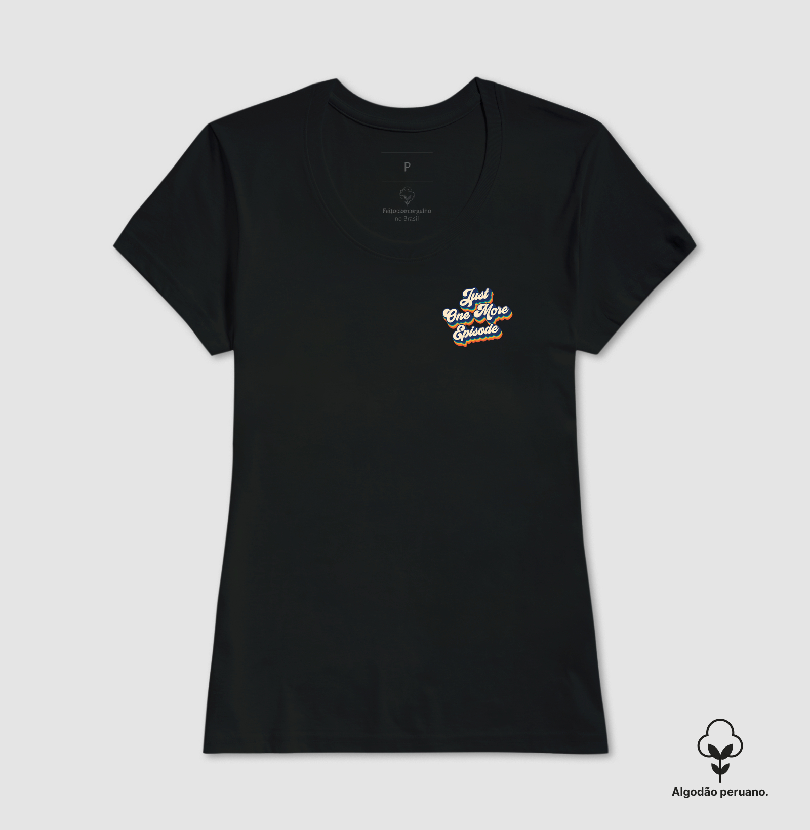 Camiseta Just One More Episode Retro Algodão Peruano - Imagem 4