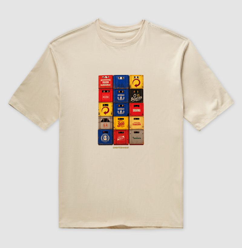Camiseta Caixas de Cerveja ( O bagaceira )  OxenteWear - Imagem 3