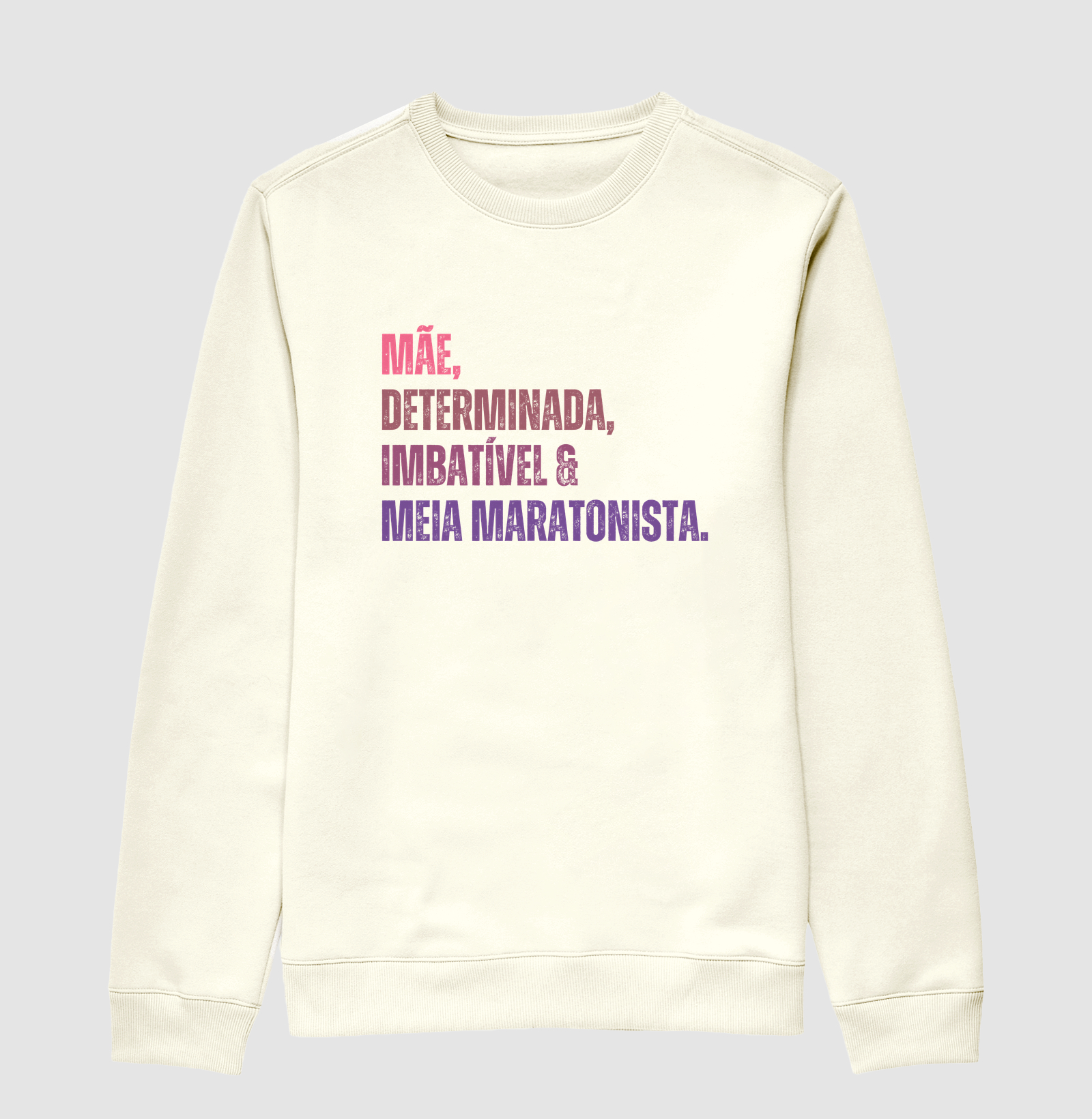 Moletom Corrida - Mãe, Determinada, Imbatível e Meia Maratonista - Imagem 2