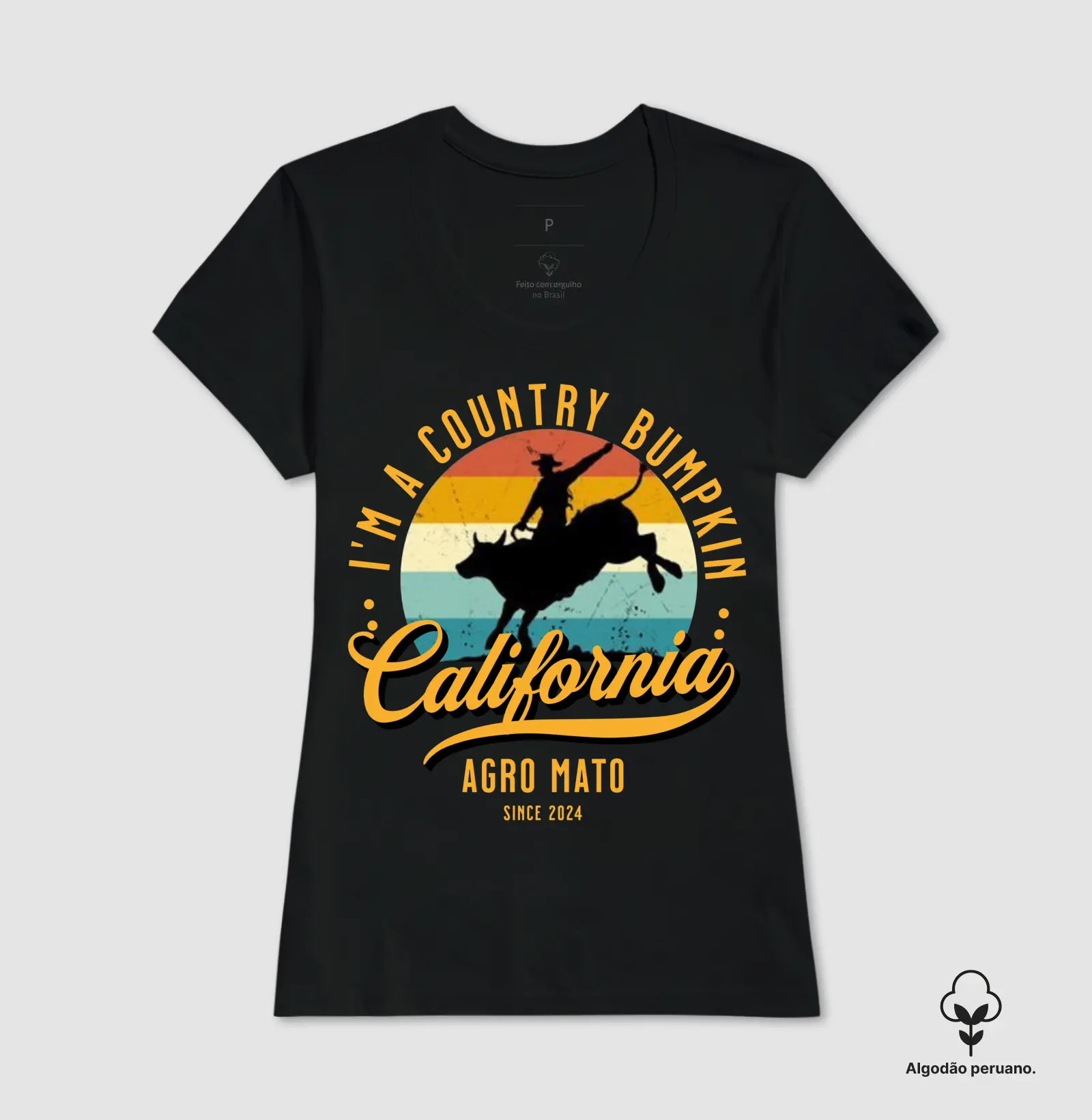 Camiseta Algodão Peruano Country California - Imagem 2