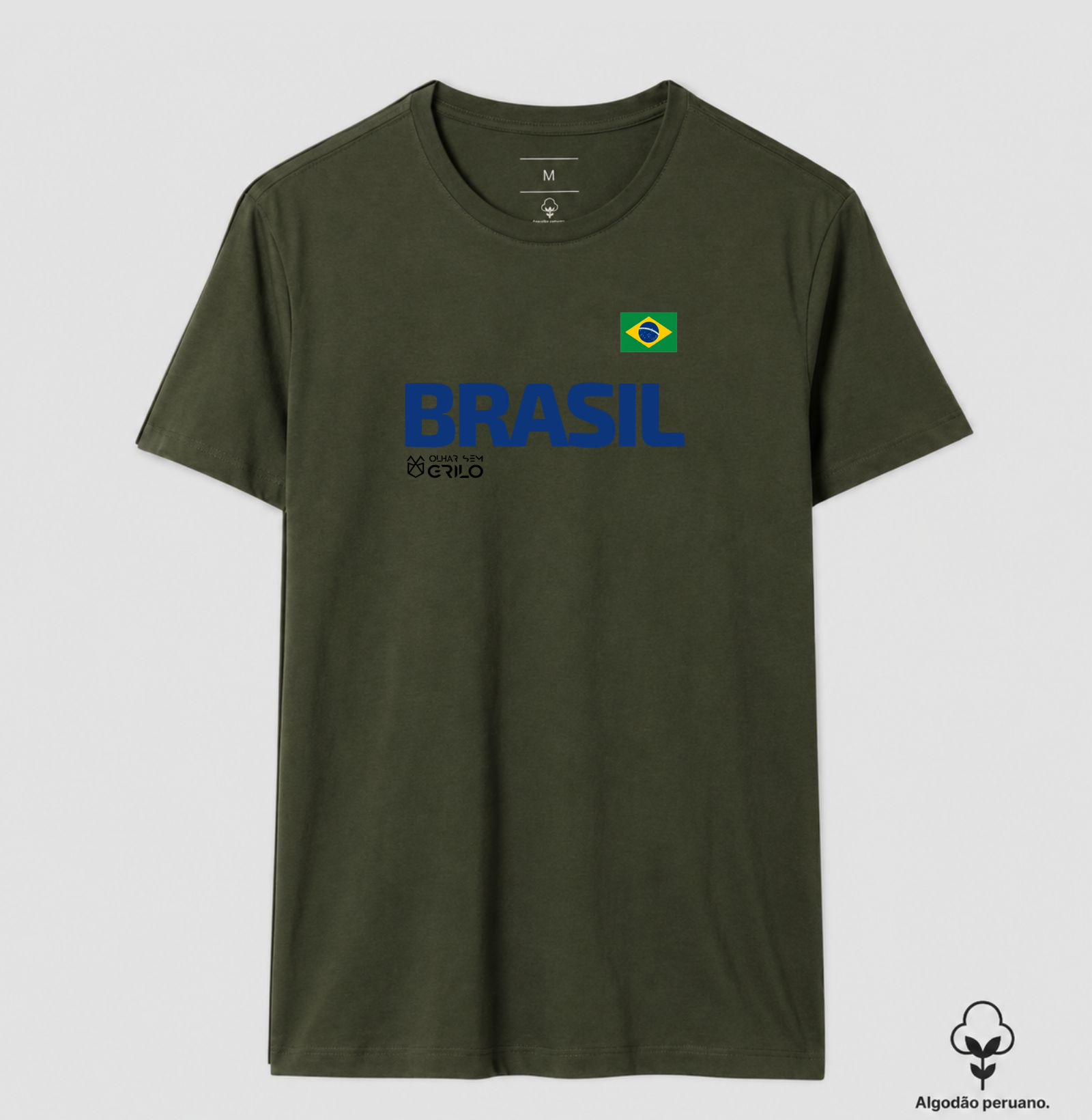 Camiseta Algodão Peruano - Brasil - Imagem 4