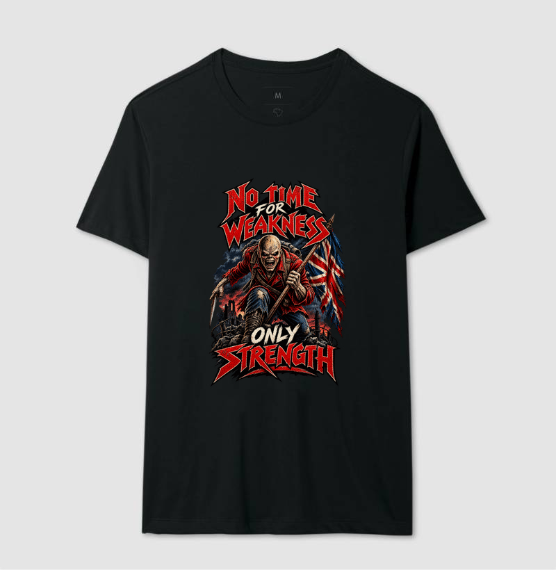 Camiseta Heavy Metal No Time for Weakness - Imagem 2