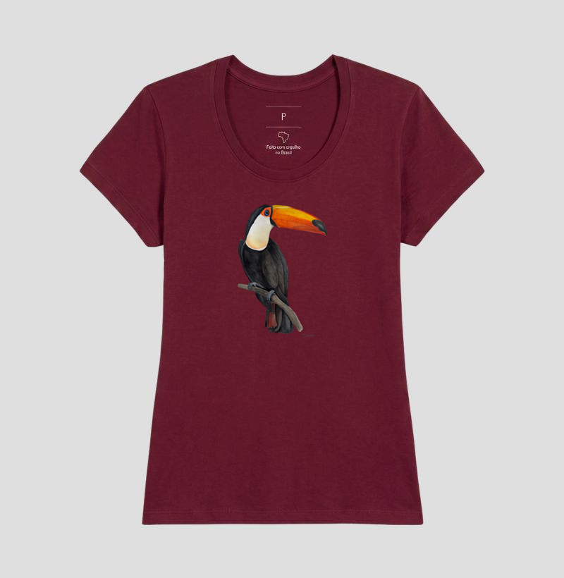 Camiseta Tucano Brasileiro em Aquarela – Arte por Taana - Imagem 17