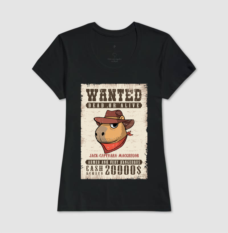 Camiseta Wanted Capivara - Imagem 3