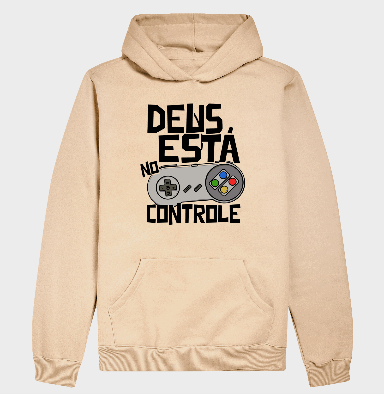 Hoodie Moletom Deus está no Controle Clássico - Imagem 3