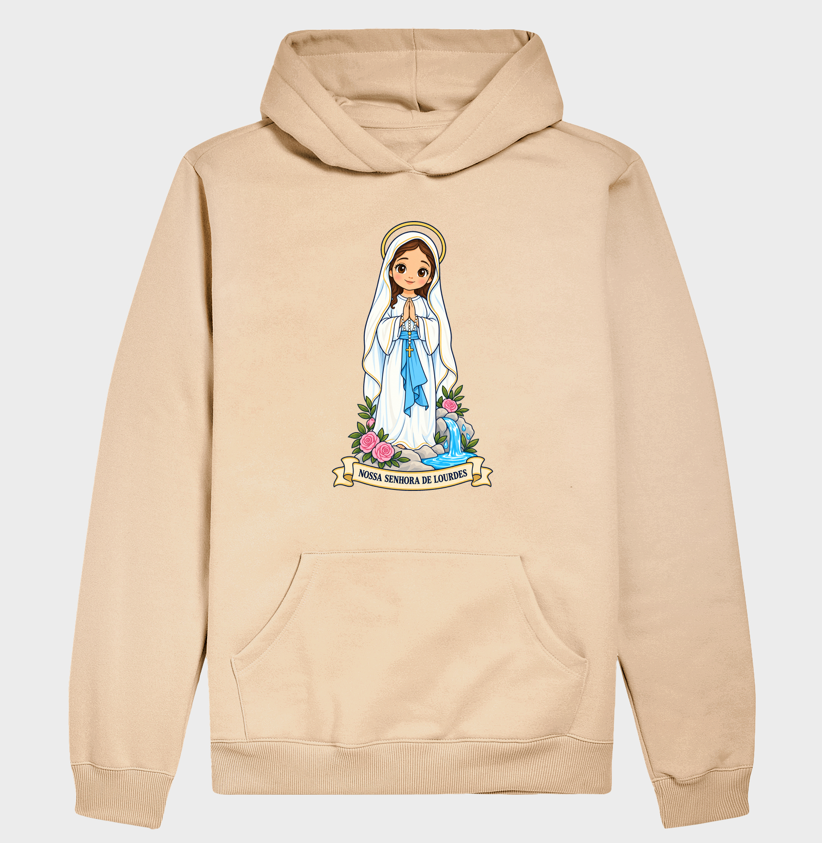 Nossa Senhora de Lourdes estilo chibi - Imagem 5