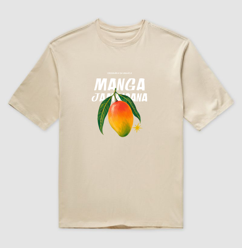 Camiseta Oversized Manga Jamaicana. Coleção Reggae.  Unissex. Algodão Premium. - Imagem 2