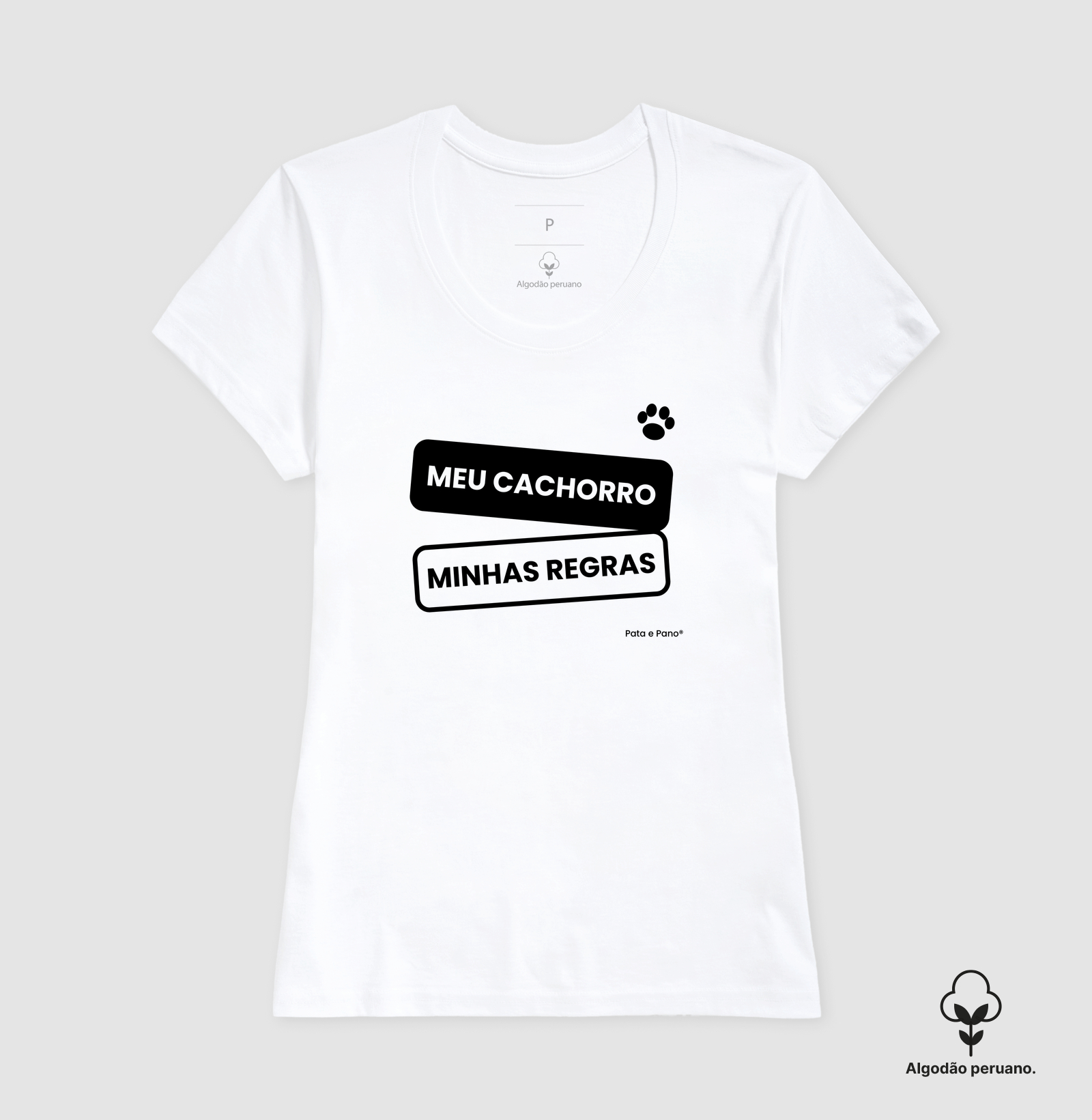 CAMISETA ALGODÃO PERUANO MEU CACHORRO - Imagem 8