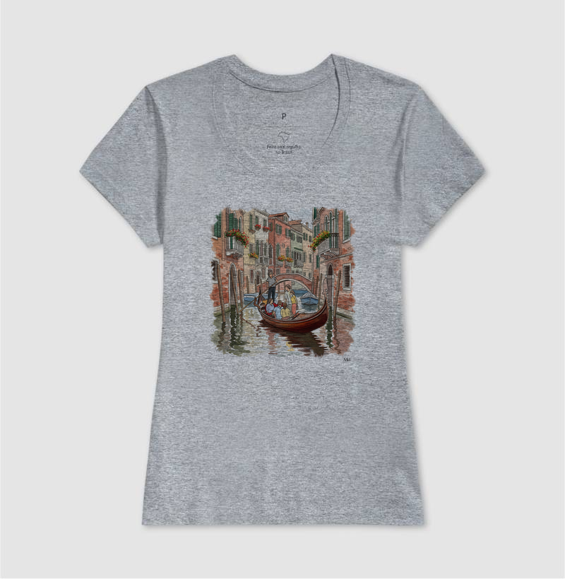 Camiseta Algodão Premium - Passeio de Gôndola  - Imagem 9