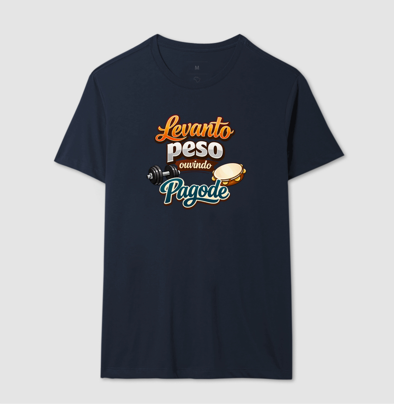 camiseta levanto peso ouvindo pagode - Imagem 6