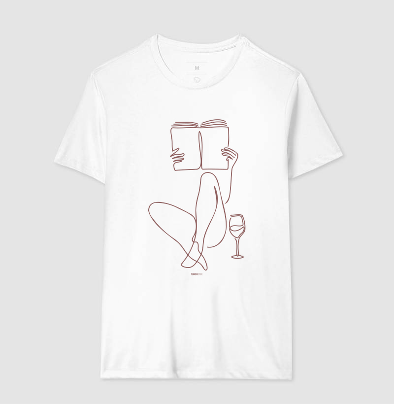 Camiseta Leitura e Vinho - Imagem 4
