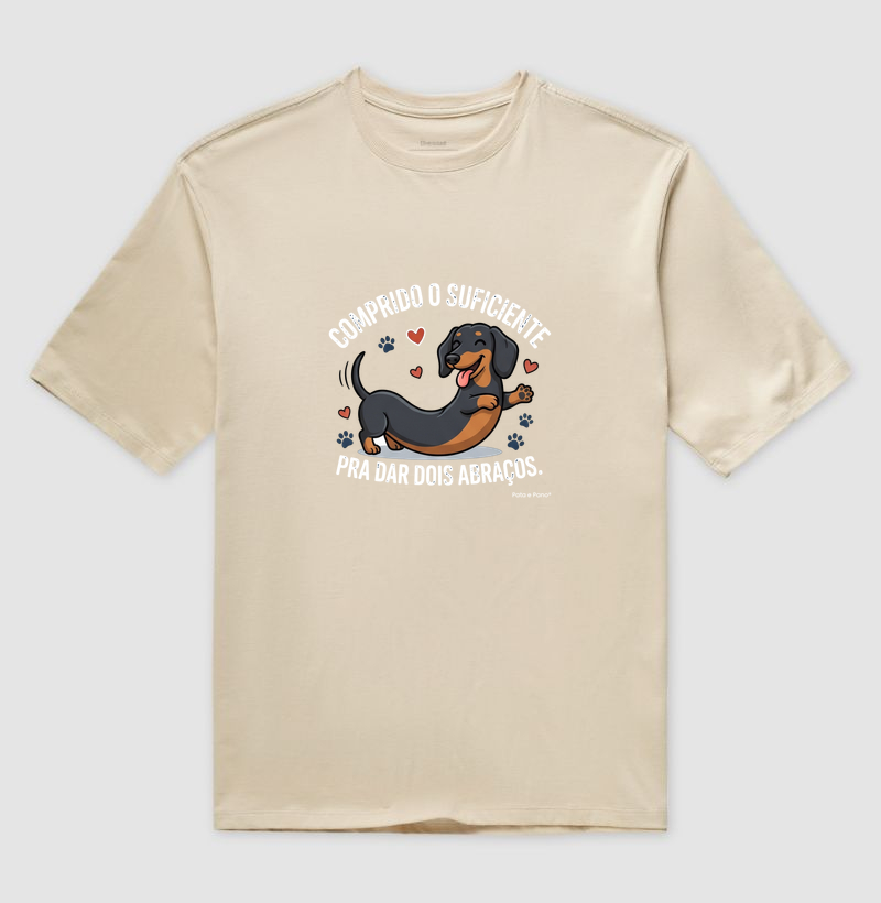 CAMISETA OVERSIZED DACHSHUND ABRAÇOS - Imagem 3