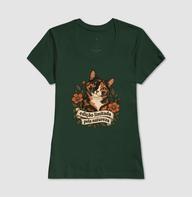 Camiseta Gata Tricolor "edição limitada pela natureza" | Pelo & Pano - Imagem 13