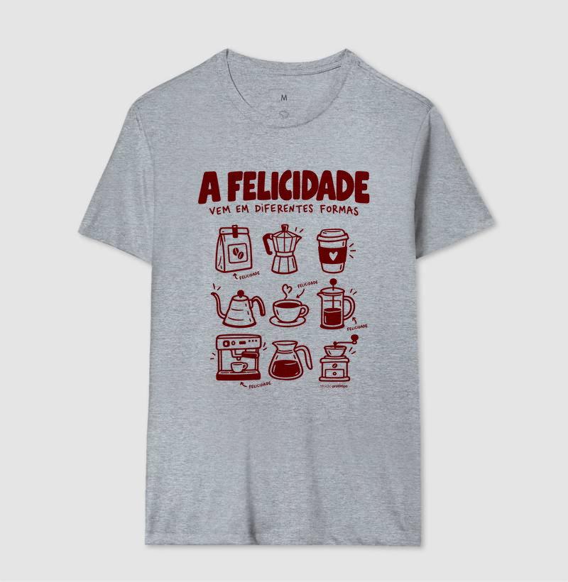 Camiseta A Felicidade Vem em Diferentes Formas - Imagem 8