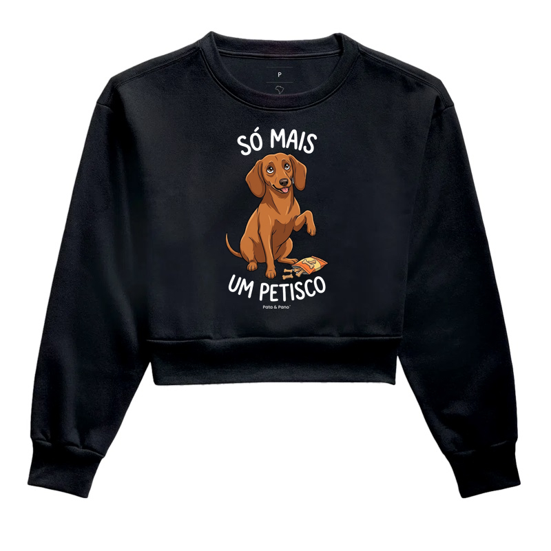CROPPED MOLETOM DACHSHUND SALSICHA PETISCO - Imagem 2