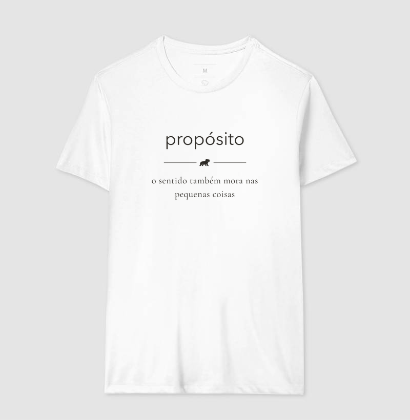 PROPÓSITO - O sentido também mora nas pequenas coisas - Modo Capivara -  Camiseta - Imagem 6