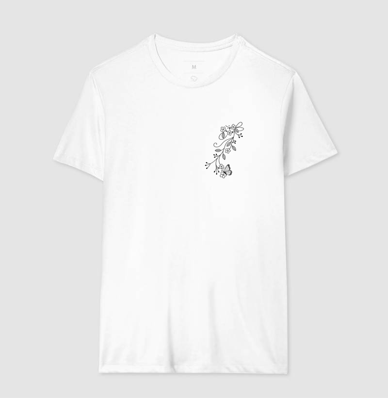 Camiseta Borboleta em Flor - Imagem 4
