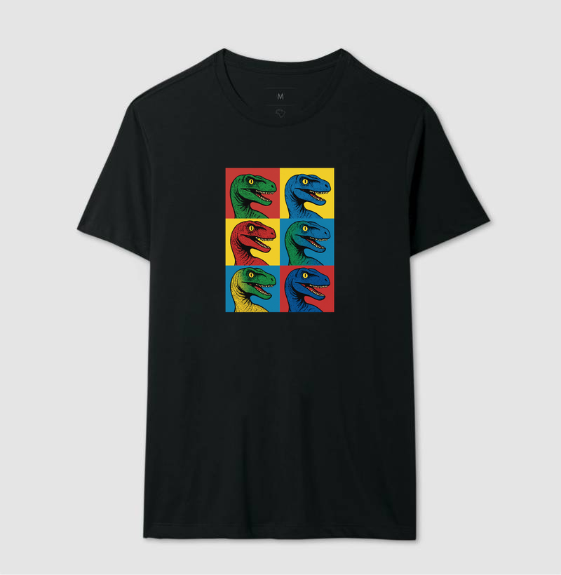 Camiseta Dino Pop Velociraptor - Imagem 4