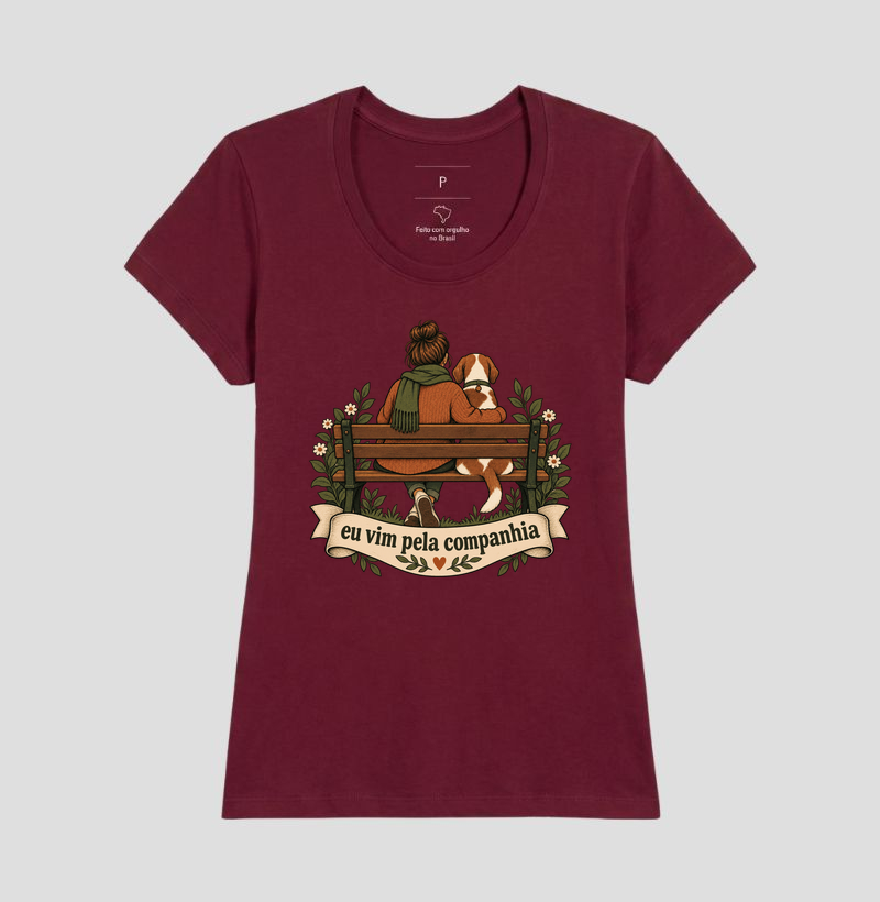 Camiseta Cachorro Afeto "eu vim pela companhia" | Pelo & Pano - Imagem 19