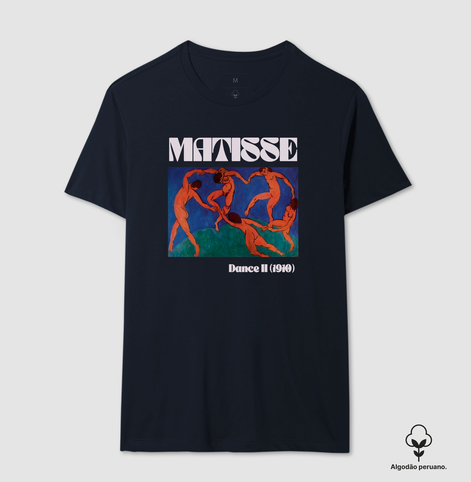 Camiseta Henri Matisse Dance 1910 Unissex Algodão Peruano Premium - Imagem 3