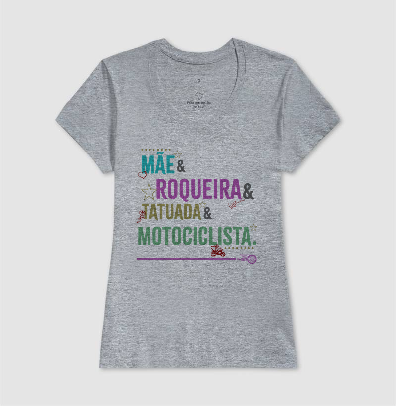 Mãe, Roqueira, Tatuada, Motociclista - Color - Imagem 9