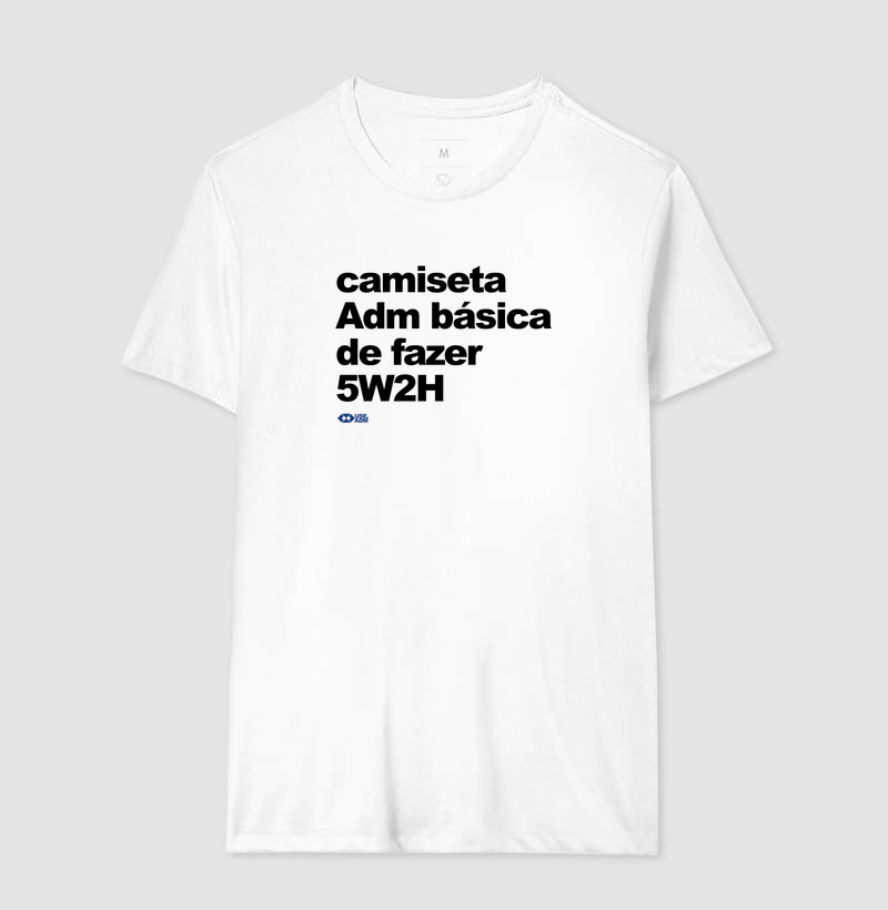 camiseta básica de fazer 5W2H - Imagem 4