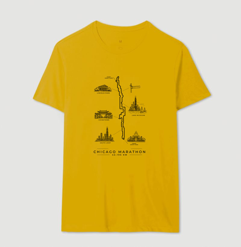 Camiseta Maratona - Percurso Maratona de Chicago - Imagem 14