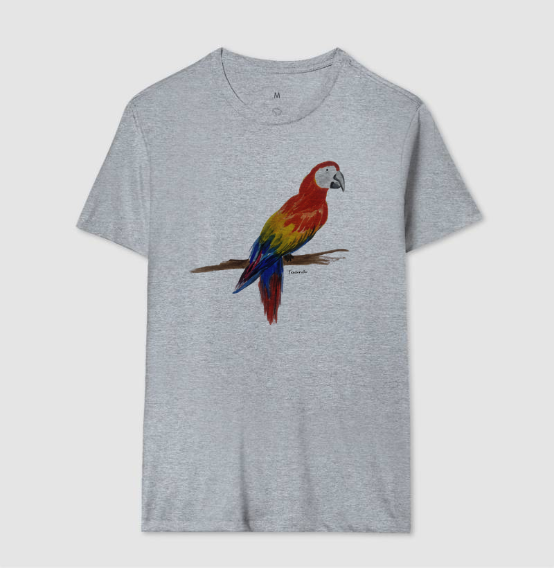 Camiseta Arara-Vermelha – Aves do Brasil - Imagem 10