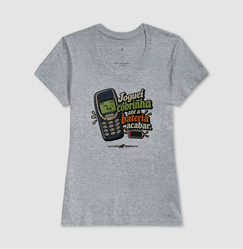 JOGUEI COBRINHA ATÉ A BATERIA ACABAR - Modo capivara - Camiseta - Imagem 11