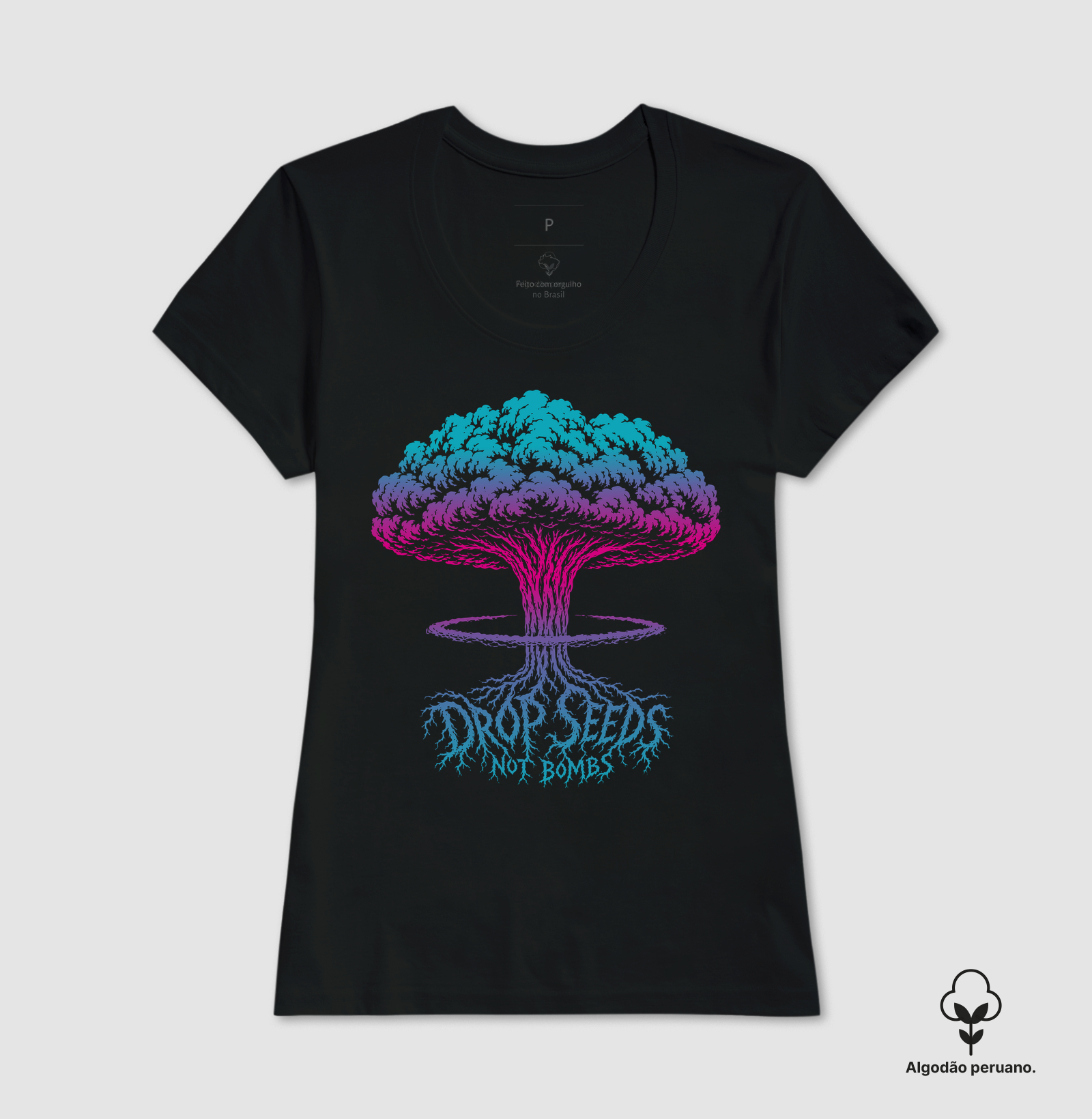 Drop Seeds Not Bombs: Psi | Algodão Peruano - Imagem 3
