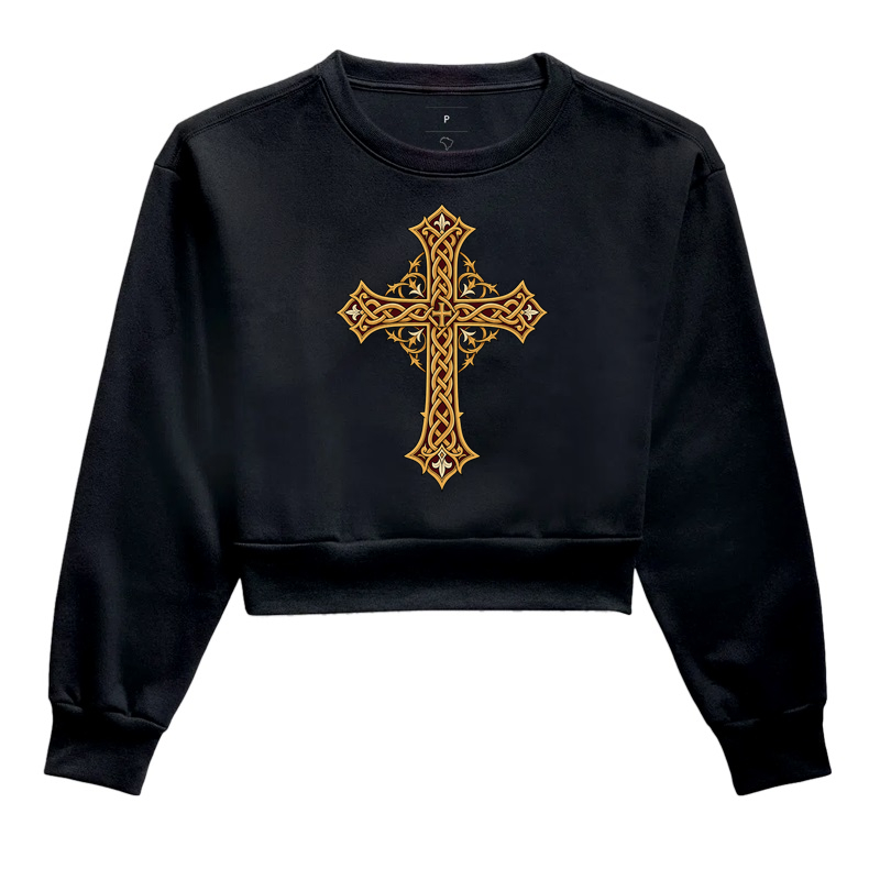 Cruz Medieval de Entrelaces - Imagem 2