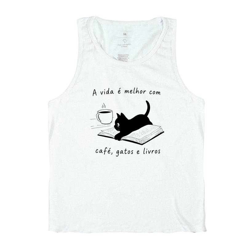 A Vida é Melhor com Café, Gatos e Livros - Imagem 2