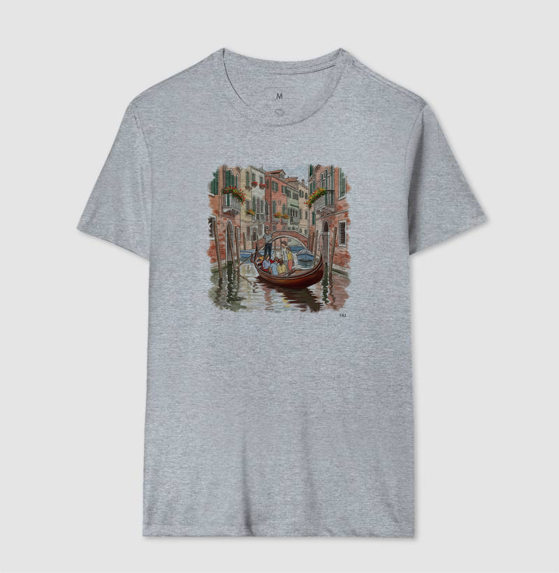 Camiseta Algodão Premium - Passeio de Gôndola  - Imagem 8