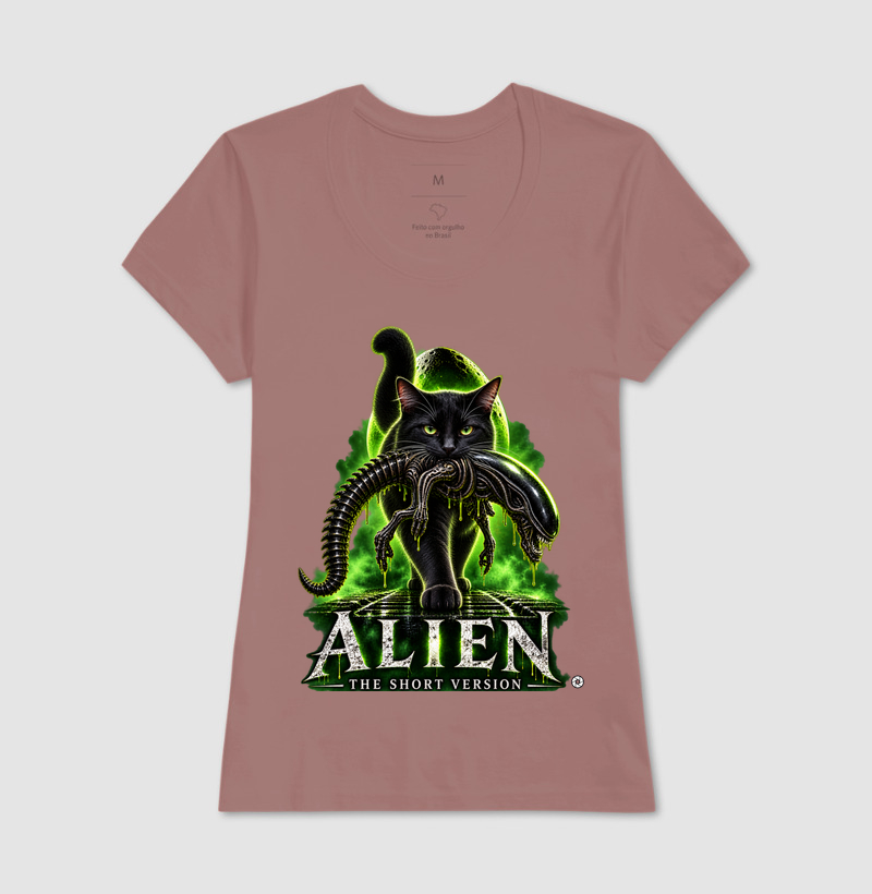 Camiseta Alien – The Short Version Gatos (pretinho) - Imagem 17