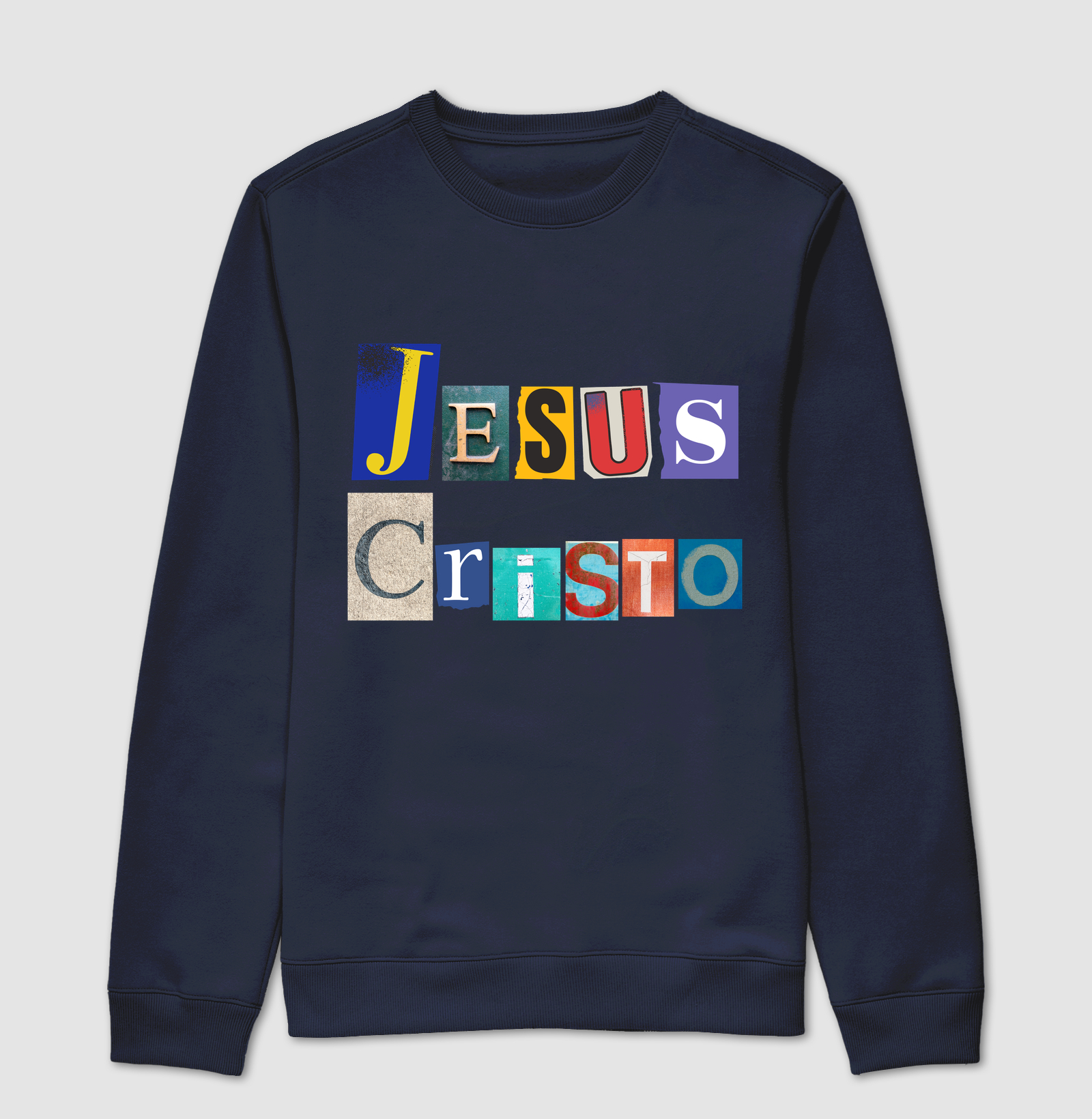 Suéter Moletom Cristão Jesus Cristo Colagem - Imagem 5