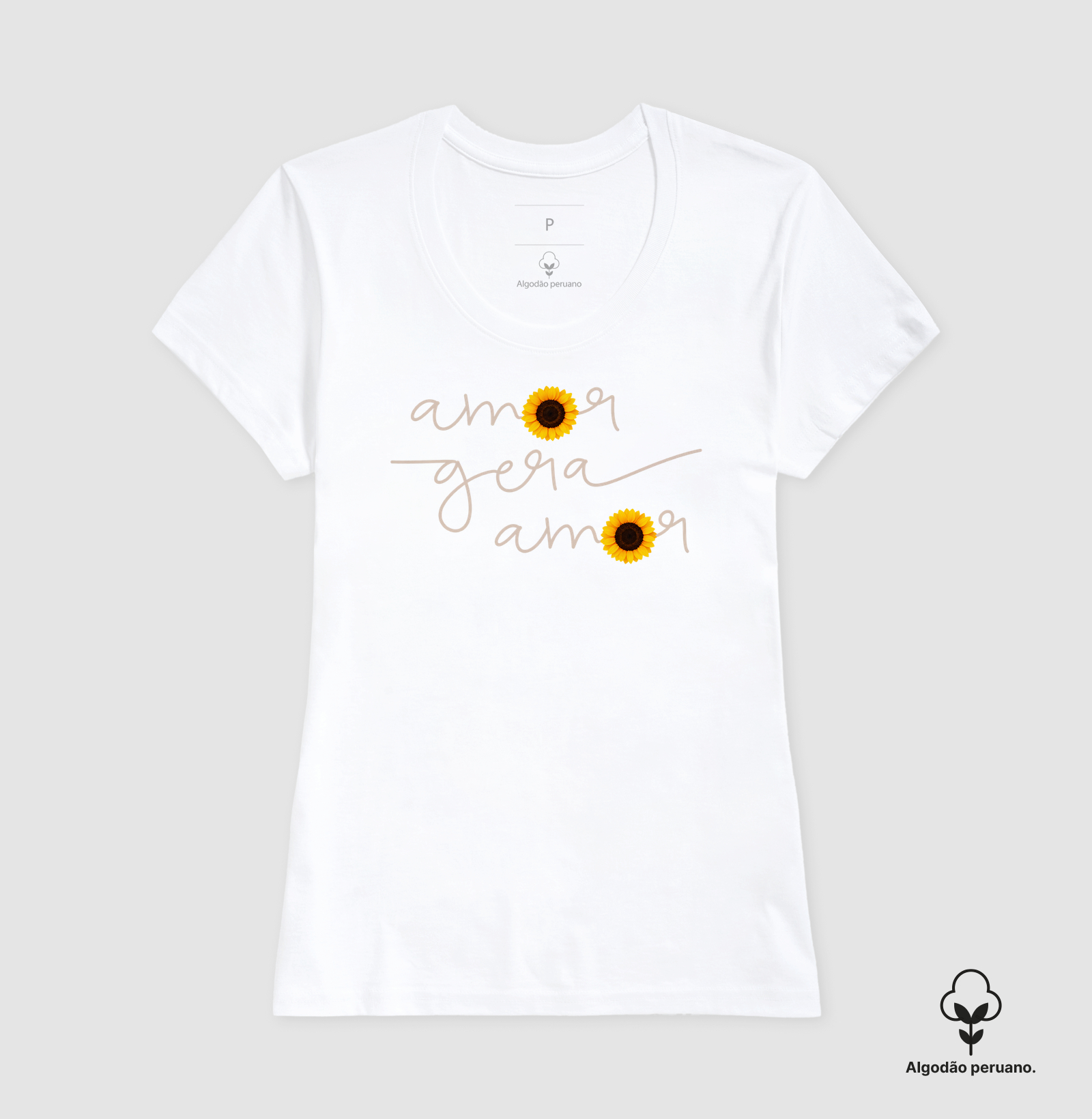 Camiseta Feminina Amor Gera Amor  - Imagem 2