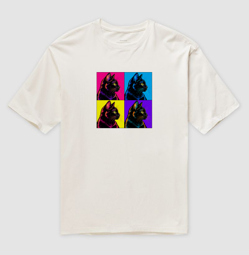 Gato Preto Pop Art - Imagem 4