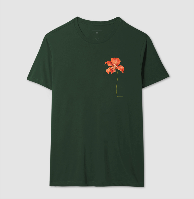 Camiseta Flor Laranja (estampa P) - Imagem 10