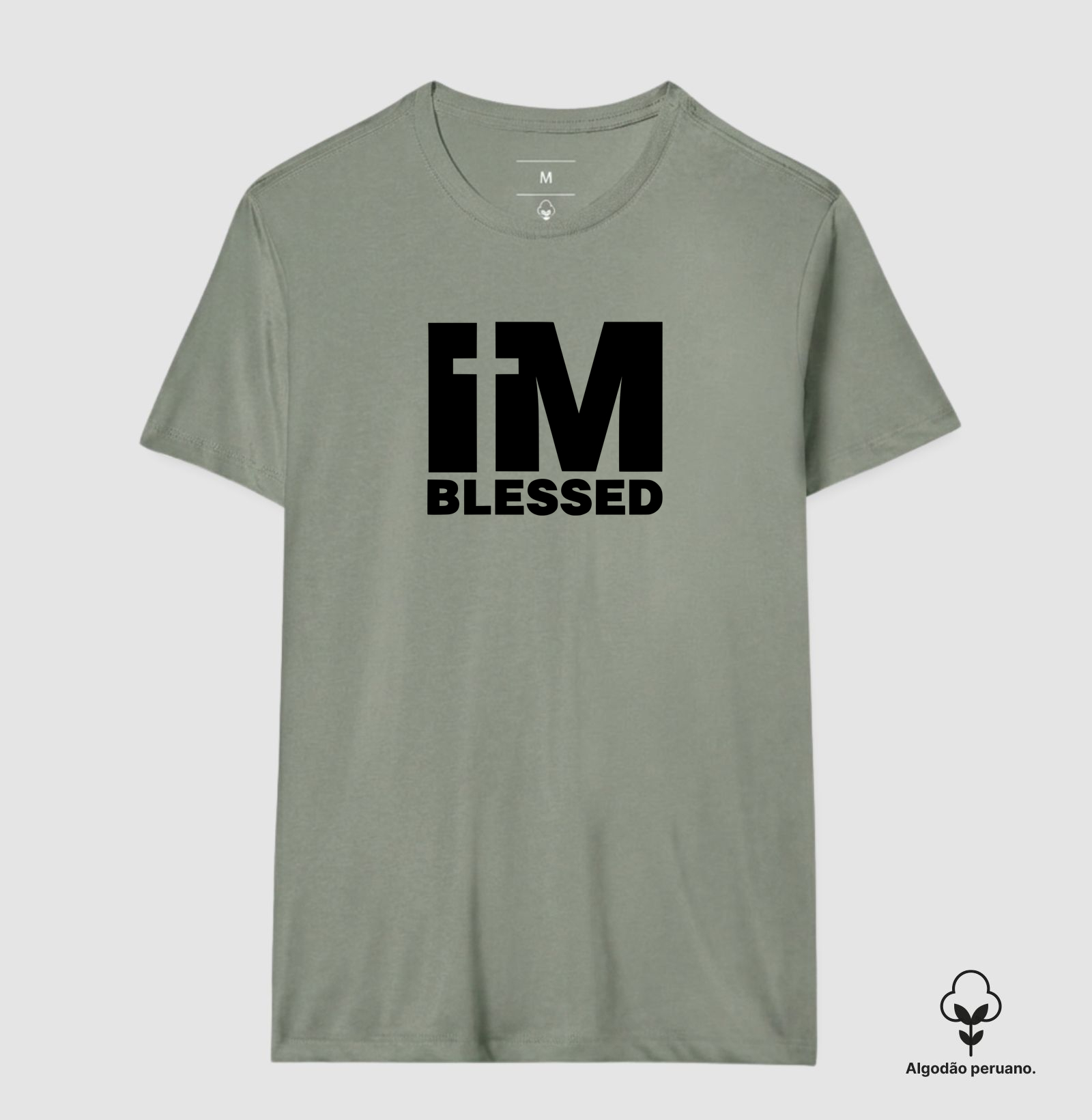 Camiseta Masc. Algodão Peruano I'm Blessed - Imagem 6