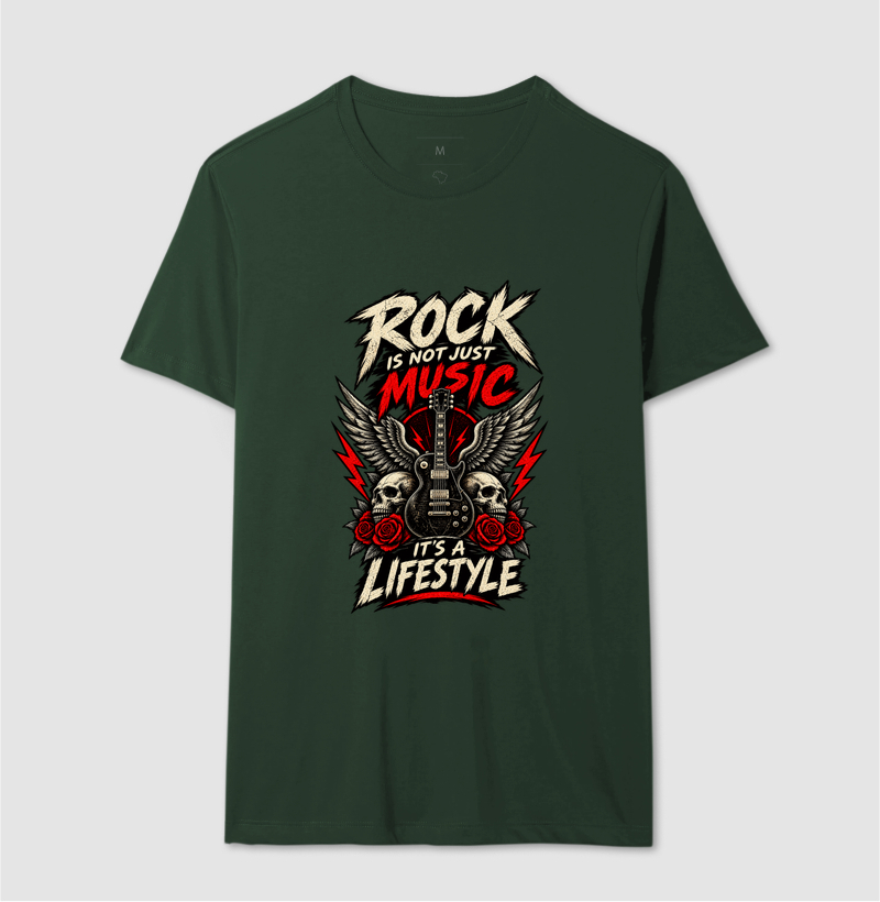 Camiseta Rock Is Not Just Music It’s a Lifestyle - Imagem 10