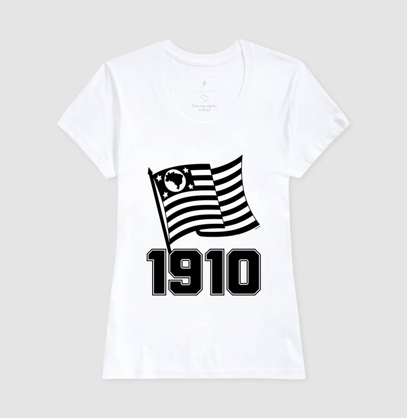 Camiseta Feminina - Bandeira Paulista 1910