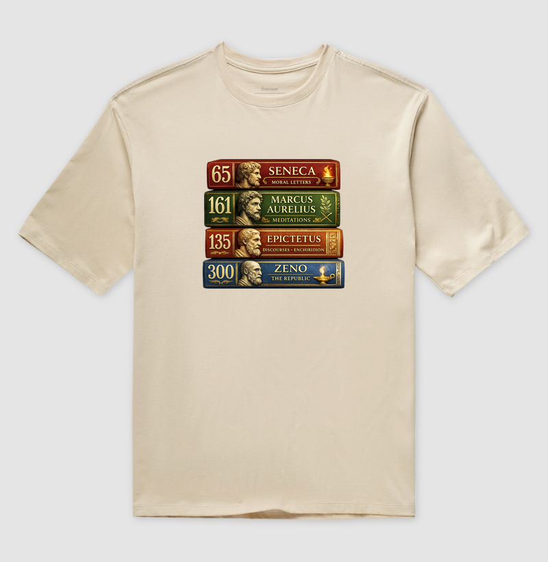 Camiseta Estoicismo "Stoic Library" - Imagem 3