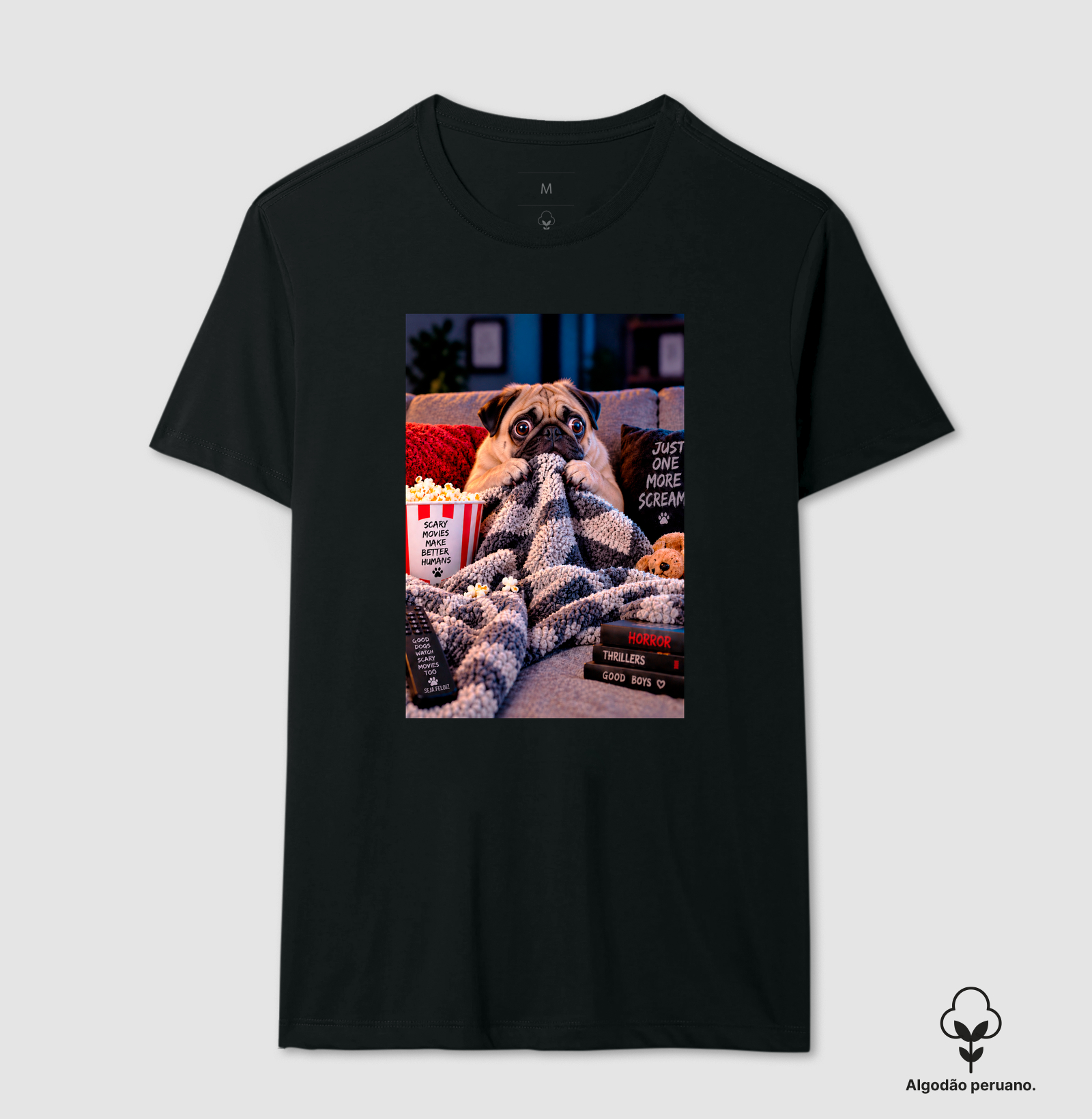 🍿👻 Scary Movie Night — Pug Edition 🐶🖤 - Imagem 9