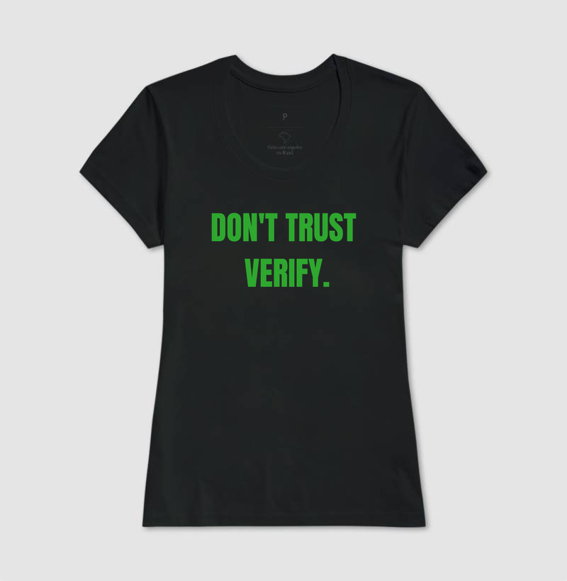 Camiseta Bitcoin Não Confie Verifique - Imagem 5