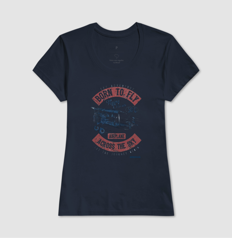 CAMISETA Vintage Born to fly - Imagem 6