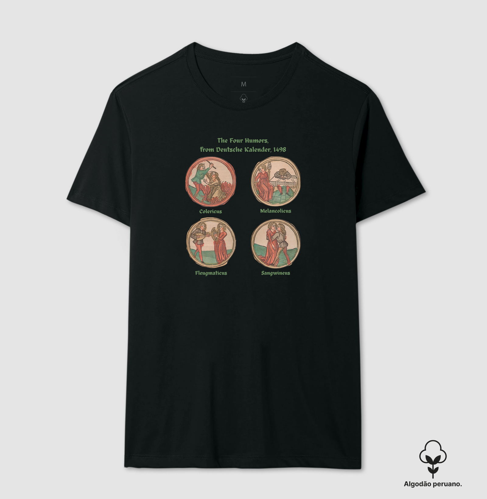 Camiseta de Algodão Peruano A Ciência dos Humores: Medicina Medieval - Imagem 5