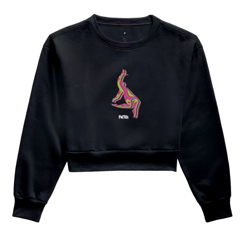 MOLETOM CROPPED "FANTASIA" / SER DANÇANTE MINIMALISTA