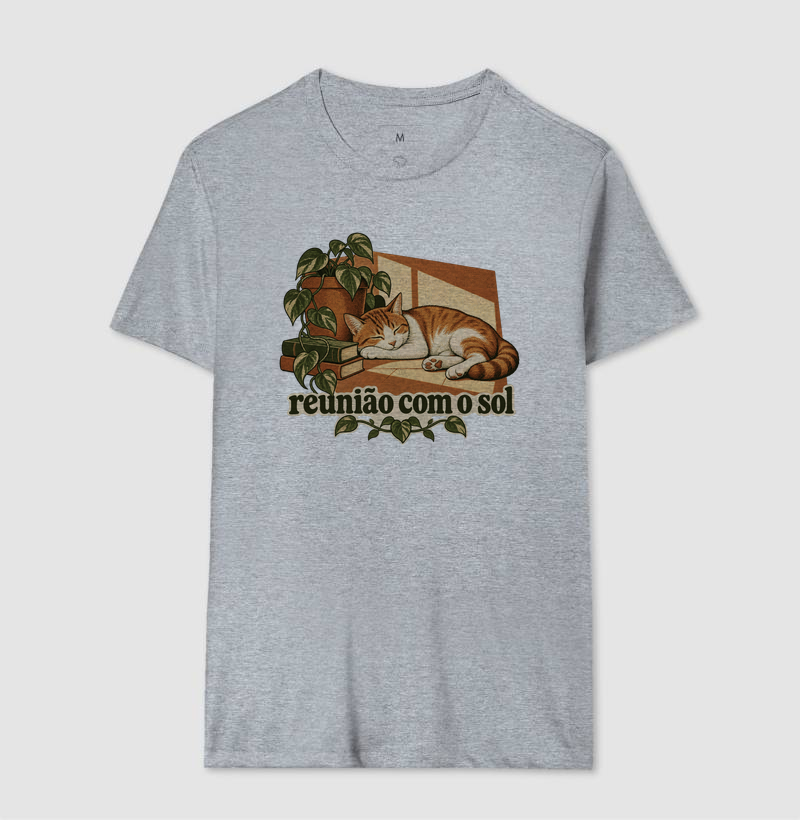 Camiseta Gato Sol "reunião com o sol" | Pelo & Pano - Imagem 8